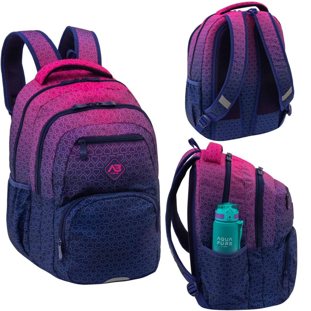 Plecak ABAG HEXAGON Pink Ombre AC6 502026055 Astra